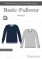 Preview: Fadenkäfer Papierschnittmuster Basic Pullover Herren
